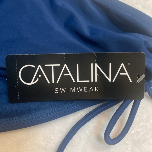 CATALINA NWT Size L Navy Side Tie Bikini Swim Suit Bottom - Picture 5 of 9